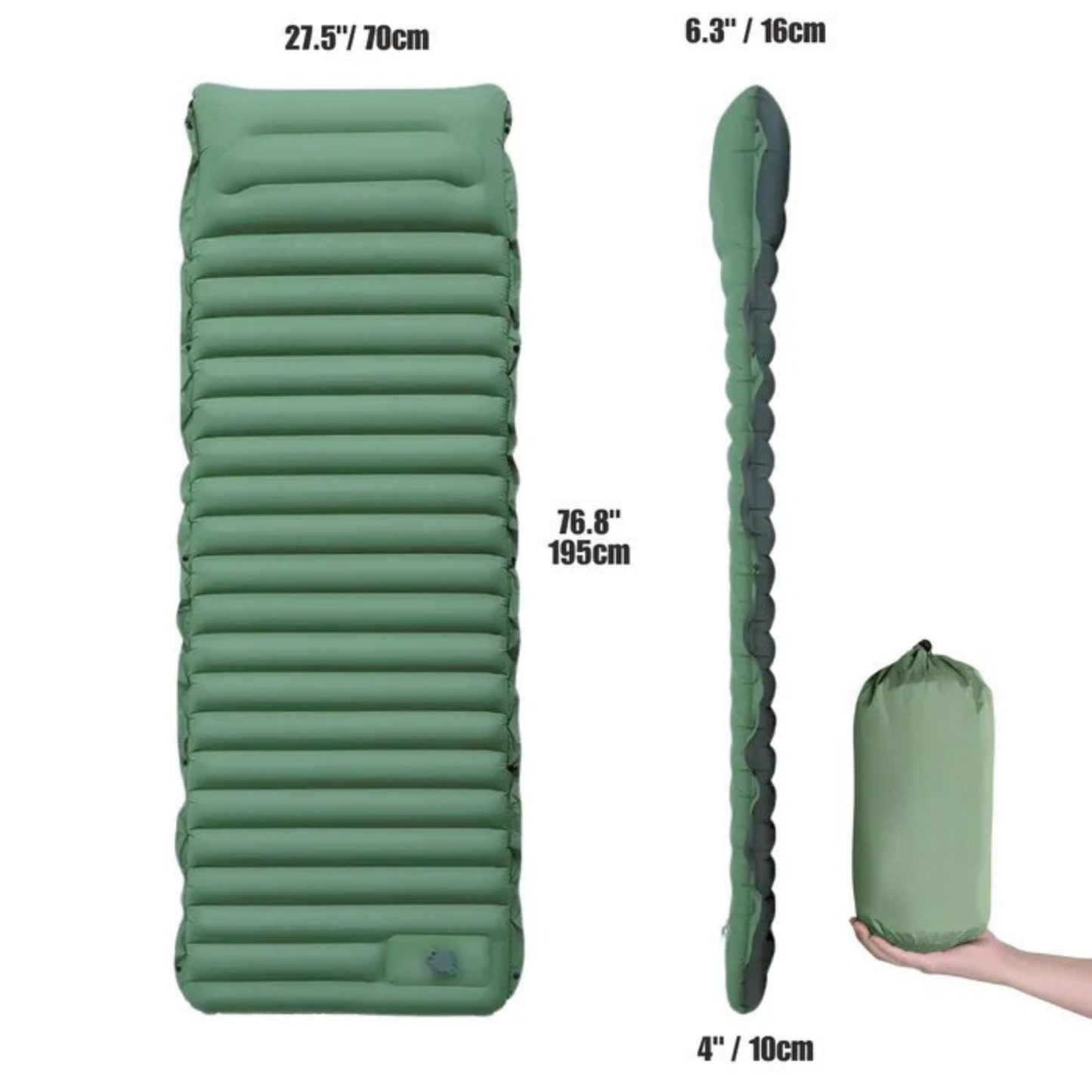 GreenCloud Air Sleeping Pad with Built-In Pump™