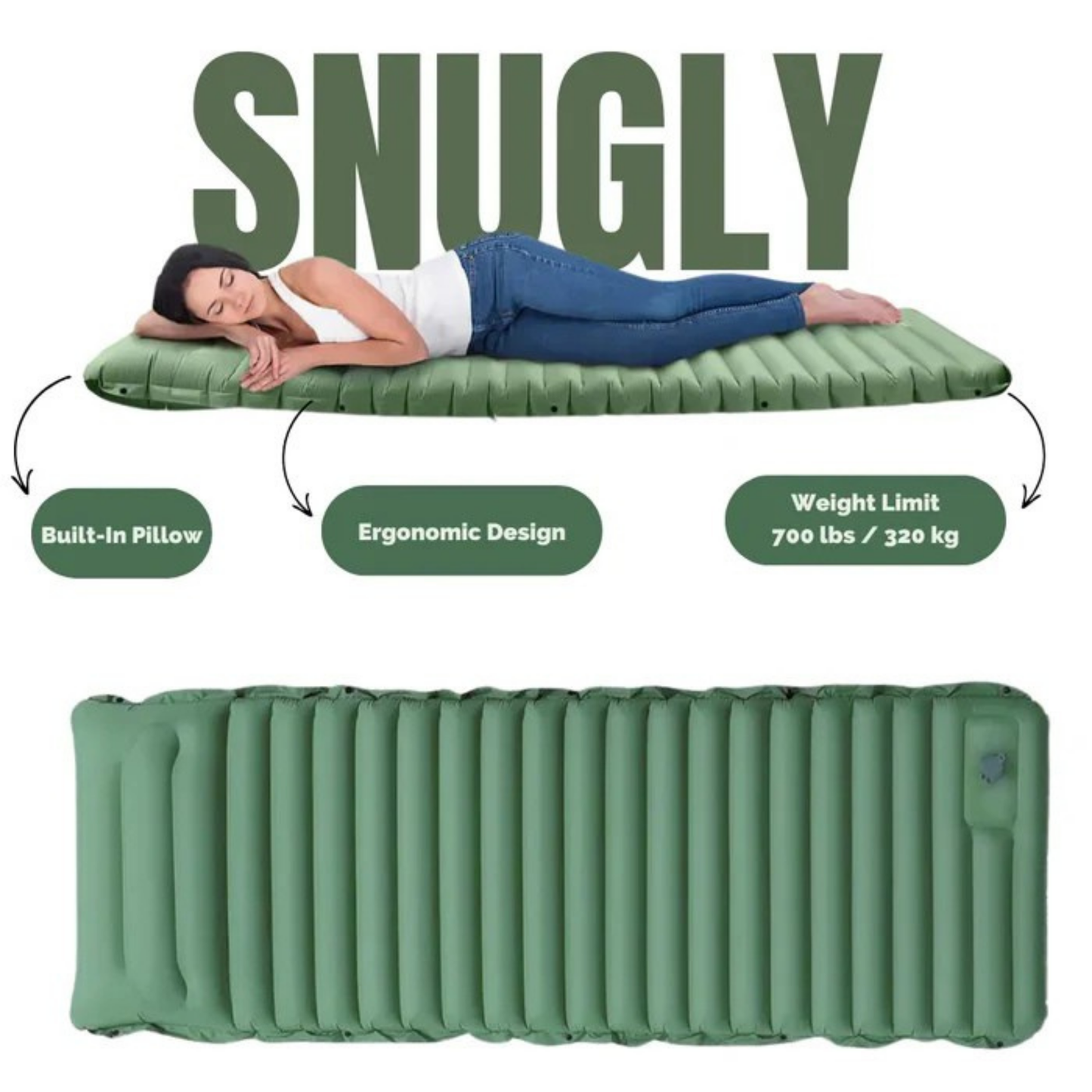 GreenCloud Air Sleeping Pad with Built-In Pump™